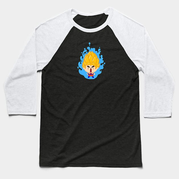 Super Saiyan Baseball T-Shirt by drawnbyhanna